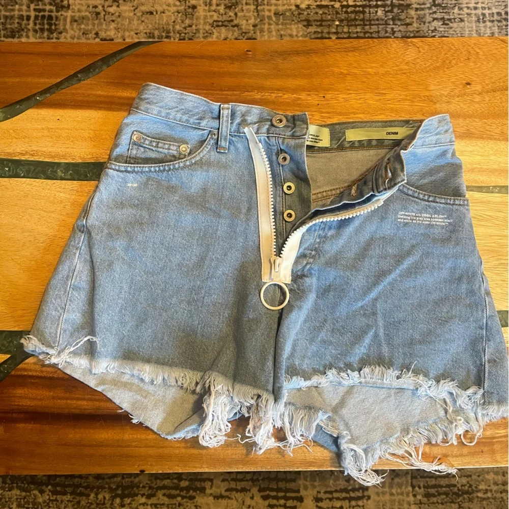 Women’s Off-White VIRGIL ABLOH Jean shorts - Picture 1 of 7